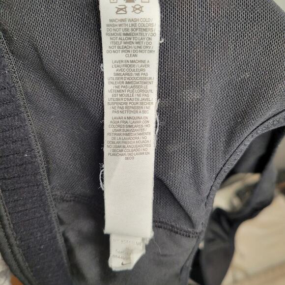 ASO Monica Friends Nike sports bra women's‎ size XL black white swoosh dri-fit - Picture 12 of 12